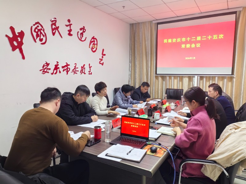 1民建安庆市委会召开十二届二十五次常委会议